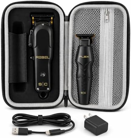 StyleCraft Flex Trimmer and Rebel Clipper Super Set with Travel Case - Image 4