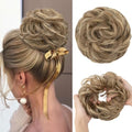 CJL HAIR Large Messy Bun Hair Piece Wavy Curly Scrunchies Synthetic Chignon Ponytail Hair Extensions Thick Updo Hairpieces for Women Bernstein by CJLHAIR