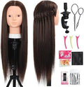 Opini 26" Mannequin Head 80% Real Human Hair for Practice Hair and Makeup by Opini