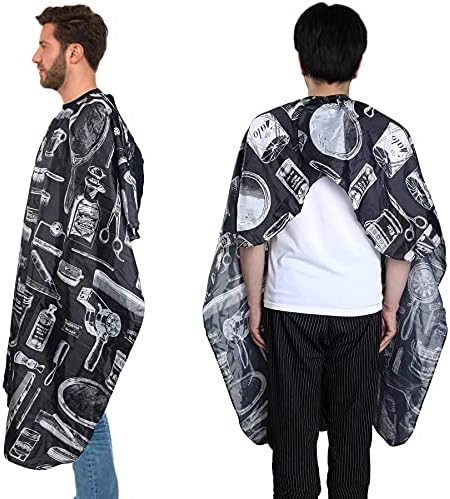 FEBSNOW 3 Pcs Professional Barber Cape for Adults,Hairdressing Salon Cape - Image 3