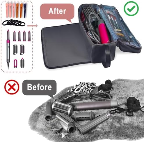 Hair Tools Travel Bag with Heat Resistant Mat Hair Styling Accessories Storage Case for Hair Dryer Flat Iron Straightener Curling Iron Haircare Accessories Travel Essentials for Women - Image 4