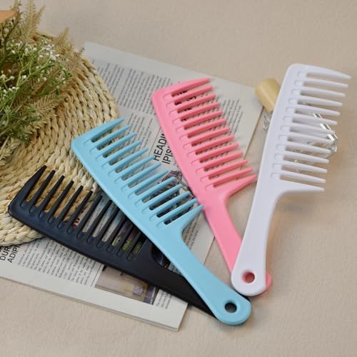 4PCS Wide Tooth Comb, Large Hair Detangling Comb for Curly, Wet, Long Hair - Image 5
