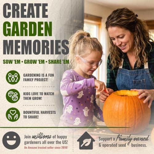 Seed Needs Spooky Blend Pumpkin Seeds to Plant Vegetables - 5 Packs - Image 6