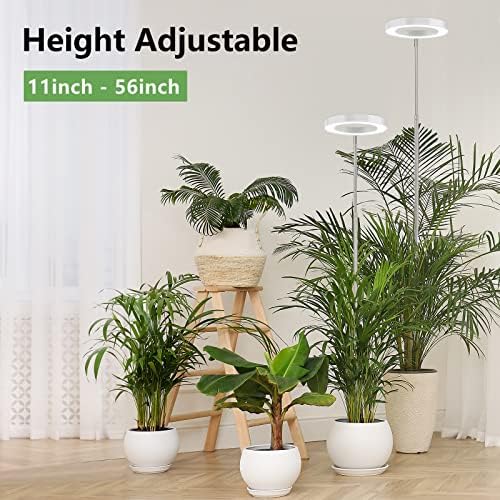 LBW 6.3" Grow Light, 72 LEDs Full Spectrum Grow Lights for Indoor Plants - Image 2