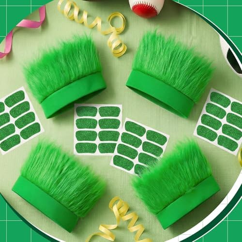 JATEBI 4 Pack Hairy Headband Crazy Hair Wigs with Stickers - Image 7