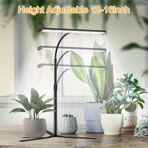 Super-Bright Grow Light for Indoor Plants,6000K 108LEDs Full Spectrum Plant Lamp with Timer 4/8/12Hrs&Height Extendable for Home Office Desktop Plants - Image 4