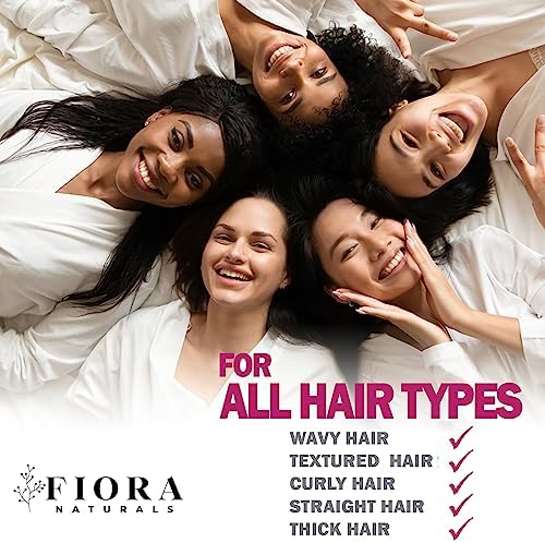 Fiora Naturals Hair Brush Set for Women, Detangler, Round Brush and Comb - Image 6