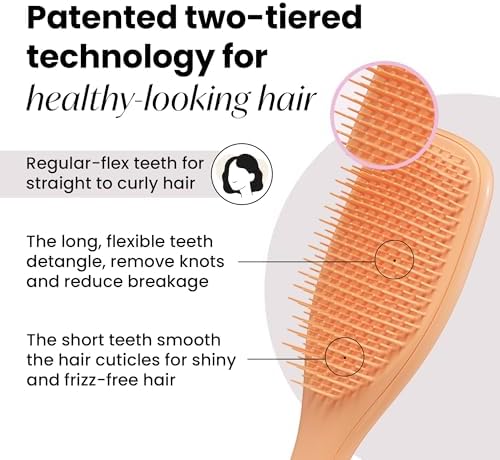 Tangle Teezer Plant-Based Ultimate Detangler Brush, All Hair Types, Orange - Image 2