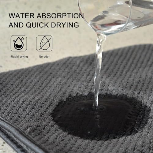 KinHwa Gray Bathroom Hand Towels, Microfiber Face Towels, 11x20 Inch, 4Pack - Image 5