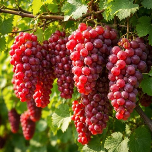 Red Grape Plants for Growing – Live Catawba Grape Vine for Home Gardens – Sweet Red Grapes for Eating, Juicing & Winemaking (2 Plant) - Image 3