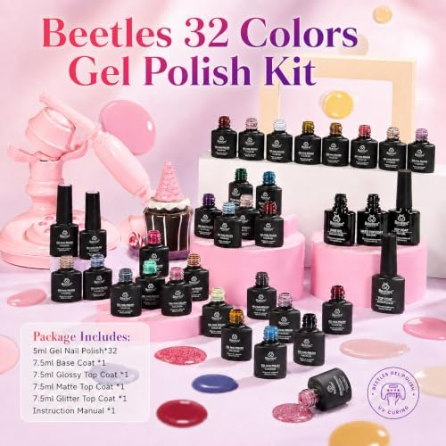 Beetles Fall Gel Polish Set, Fingertip Palette Collection, 32 Colors - Image 6