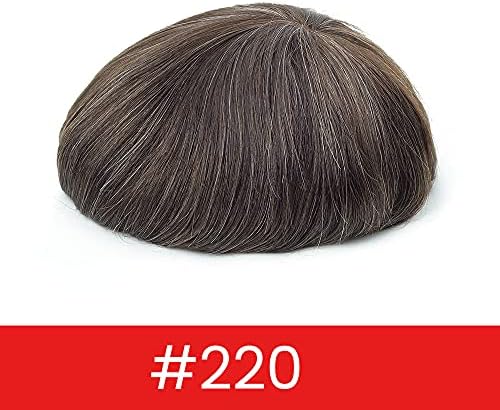 Lordhair Mens Hair System, 8x10 inch, 0.08mm Thin Skin Base, #220 - Image 2