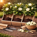 3 Sweetbay Magnolia Live Plants – Magnolia virginiana Fragrant Flowering Trees – Beautiful Creamy White Blooms – Hardy Ornamental Landscape Trees - Privacy Shade (3 Trees) by CZGrain
