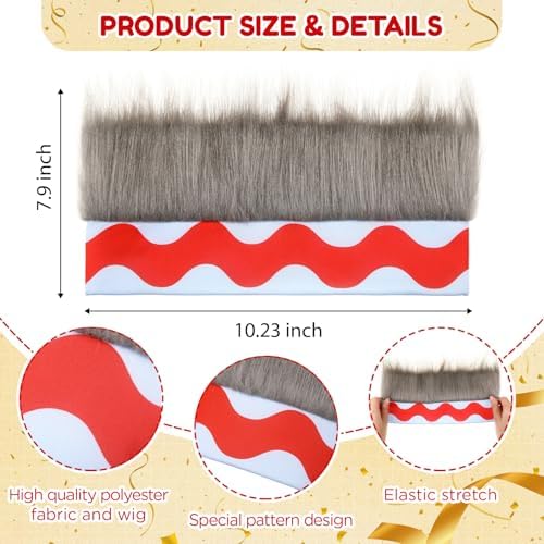 Crazy Wig Hairy Headband Hat - Image 2