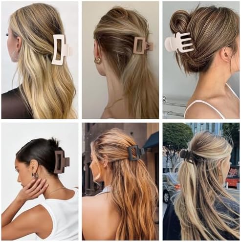 SMKSL 12 Pcs Hair Claw Clips for Women & Girls 3 Styles Hair Accessories - Image 6