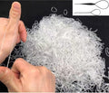Elastic Hair Rubber Bands, 2000 PCS Soft Ponytail Elastics Holders Small Hair Ties for Blond Kids Baby Girls Toddler Infants Hair No Crease Damage No Hurt Thin Easy to dismantle Mini TPU Tie (Clear) by Unknown