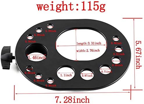 AliLeader Adjustable Multifunctional Wig Tray for Wig Stand Tripod, Black - Image 5