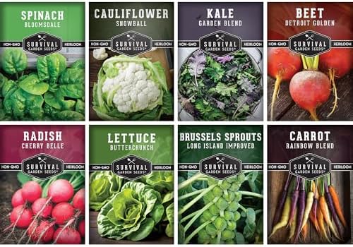 Fall Vegetable Seed Variety Pack for Planting by SurvivalGardenSeeds