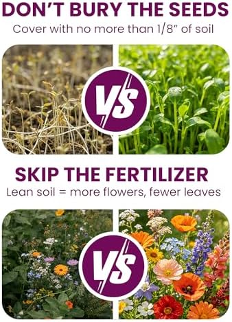 Bee & Butterfly BFF Wildflower Seed Mix – 25 Heirloom Varieties Annual + Perennial, 10,000+ Seeds (40g) Covers 100-120 sq.ft. – High Germination for Outdoor Pollinator Garden - Image 4