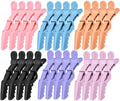 24 Pack Alligator Hair Clips, Professional Clips for Hair Sectioning, Hair Styling Accessories for Women Men Girls Teens,Multicolor（Blue，Black，Purple ，Light Purple ，Orange） by Ondder
