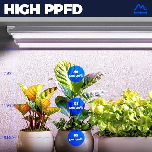 Barrina T8 LED Grow Light 4FT, Full Spectrum, Pinkish White, 4 Packs - Image 3
