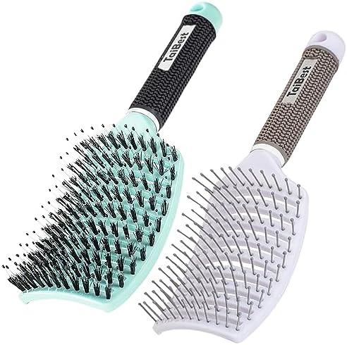 Boar Bristle Hair Brush Set – Wet/Dry Detangler for All Hair Types by TaiBest