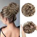 CJL HAIR Large Messy Bun Hair Piece Wavy Curly Scrunchies Synthetic Chignon Ponytail Hair Extensions Thick Updo Hairpieces for Women Brunette Blonde Multi by CJLHAIR