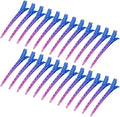 Bantoye 24Packs Duck Bill Clips 3.35 Inch Metal Alligator Clip, Blue Purple by AiPretty