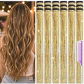 Hair Tinsel Clip in Pack of 18 Pcs Gold Hair Accessories by Uikreo-Designtoyourbeauty