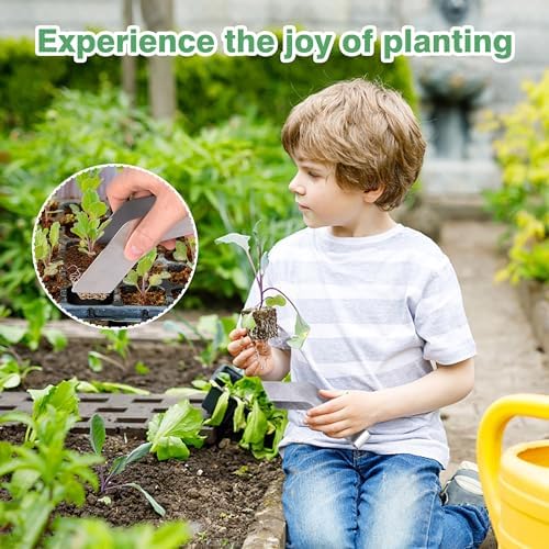 2 Pcs Seedling Transplant Tongs- 6.7 Inch Stainless Steel Gardening Plants Transplant Tongs- Seedling Remove Transplant Pliers for Reducing Root Damage - Image 6