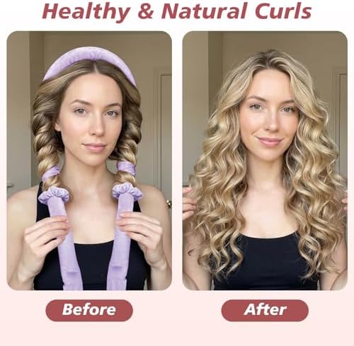 Gwabee Velvet Heatless Curls Overnight Hair Curlers to Sleep In - Image 2