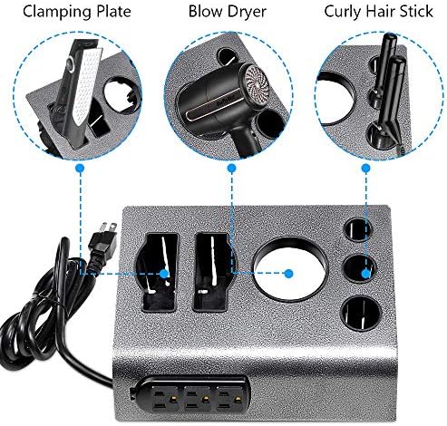 BYOOTIQUE 5-Hole & 6-Hole Tabletop Blow Dryer & Hair Iron Holder Salon - Image 2