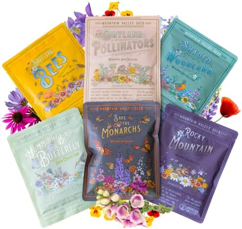 Mountain Valley Seed Co Wildflower Seeds Collection - 500,000+ Bulk Seeds by MountainValleySeedCompany