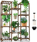 Plant Stand Indoor Outdoor, 10 Tiered Plant Shelf Wood Plant Rack by Uneedem