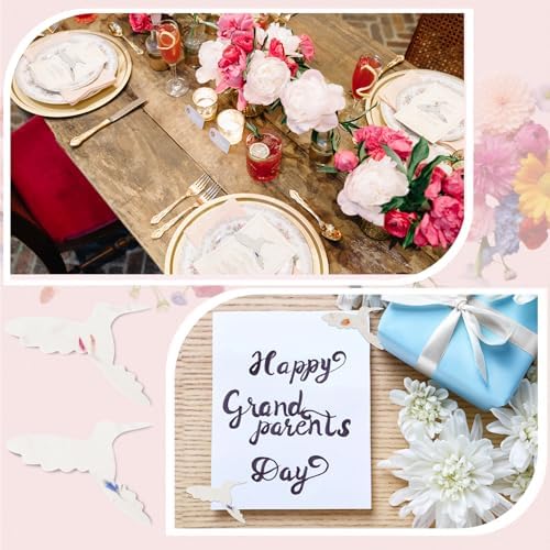 Dunzoom 50 Pcs Plantable Seed Paper Tags Wildflower,Hummingbird Shape - Image 5