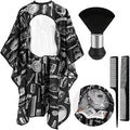 FEBSNOW Barber Cape with See Through Window and Neck Duster Brush by HOMECRAFTBEAUTYBABY