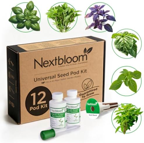 Basil Blend Seed Pod Kit - Pre-Seeded & Hand Made in the USA by Nextbloom