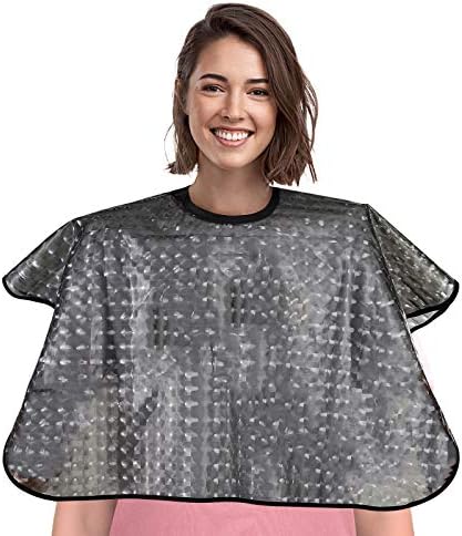 Short Waterproof Hair Dye Cape, Salon Cover for Hair Color,Shampoo by YELEGAI