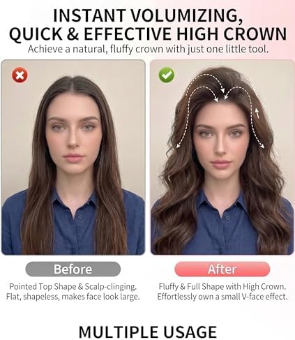 Volume Pincher Hair Volume Clip - Root Lift Volumizing Hair Clips for Men Women High Crown & Bangs, Strong Grip, Lightweight (Black) - Image 4