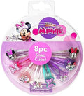 Disney Minnie Kids Hair Clips for Girls Snap Clips 8 Pack Multi Color Ages 3+ by LUVHERKIDS