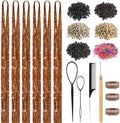 Bronze Hair Tinsel Kit for Girls Women Fairy Glitter Tinsel Hair Extensions by LEDIZE