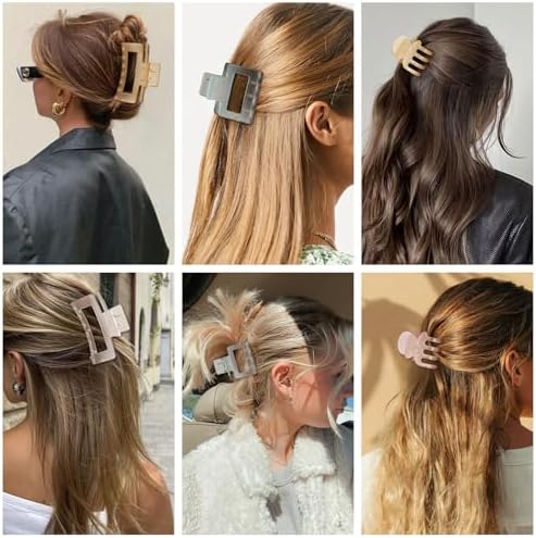 SMKSL 12 Pcs Hair Claw Clips for Women & Girls 3 Styles Hair Accessories - Image 6