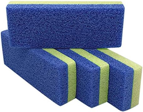 Maryton Foot Pumice Stone for Feet Hard Skin Callus Remover and Scrubber (Pack of 4) (Yellow) by MARYTON
