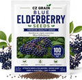 Blue Elderberry Seeds for Planting | Native Berry Shrub | 100 Seeds by CZGrain