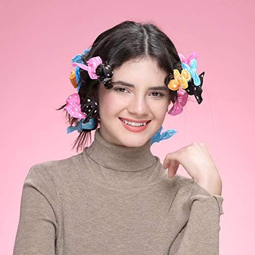 Aimin Hair Heatless Curlers, Soft Hair Curlers To Sleep In, Overnight Heatless Curls For Long Hair, No Heat Foam Curlers, Satin Sponge Rollers For Hair(30 pcs, dark colour) … - Image 4