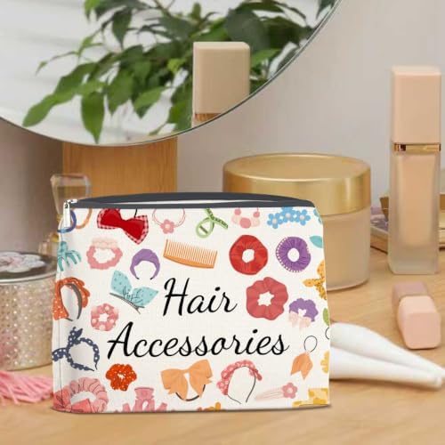 LyoGao Hair Accessory Makeup Bag, Hair Stuff Cosmetic Bag for Girls Women - Image 5