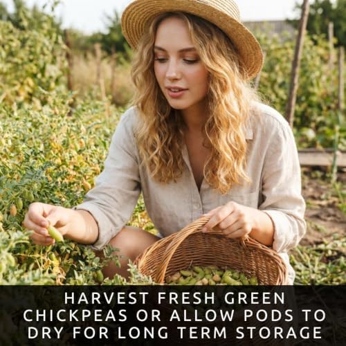 Garbanzo Bean Seeds for Planting | Chickpeas for Gardens | 100 Seeds - Image 3