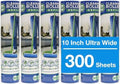 Leo Large 10-Inch Wide Lint Roller Refills 6 Rolls 300 Ultra-Wide Sheets for Lint Removers Household Cleaning Easily Remove Pet Hair Dust and Debris from Floors Carpets and Furniture by Leo