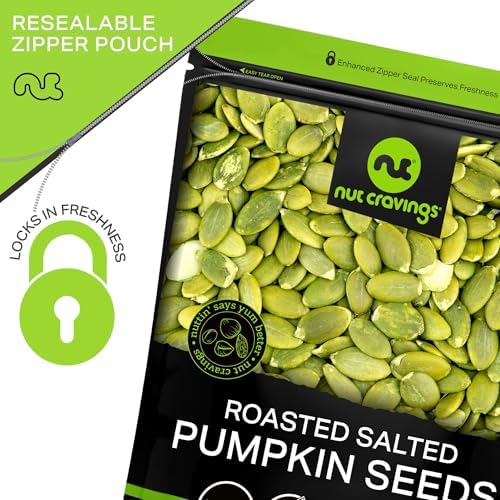 NUT CRAVINGS - Roasted & Salted Pumpkin Seeds (32oz - 2 LB) Pepitas - Image 5