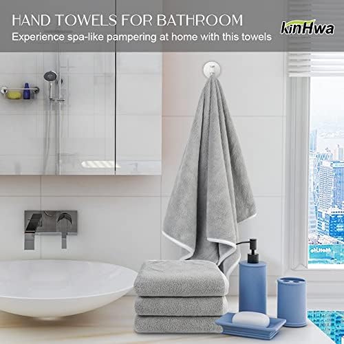 KinHwa Bathroom Hand Towels, Microfiber Face Towels, 16x30 Inch, 2 Pack - Image 5